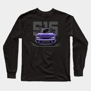 Silvia S15 Face (Midnight Purple) Long Sleeve T-Shirt